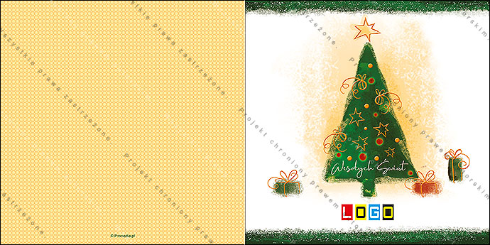 karnet świąteczny - wzór BN2-165 awers