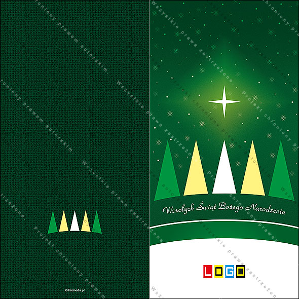 karnet świąteczny - wzór BN3-198 awers