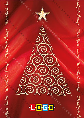 kartka świąteczne - wzór BZ1-042 awers
