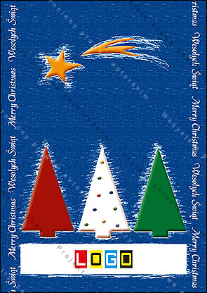 kartka świąteczne - wzór BZ1-351 awers