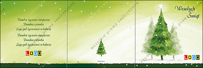 kartki świąteczne z kolędami - CD-karnet - wzór cdkarn_BK-003 awers