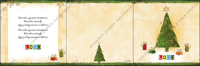 kartki świąteczne z kolędami - CD-karnet - wzór cdkarn_BK-006 awers