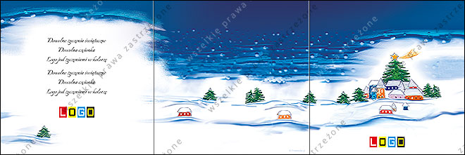 kartki świąteczne z kolędami - CD-karnet - wzór cdkarn_BK-055 awers