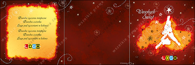 kartki świąteczne z kolędami - CD-karnet - wzór cdkarn_BK-345 awers